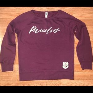 Priceless Maroon Sweater